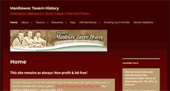 Desktop Screenshot of manitowoctavernhistory.org